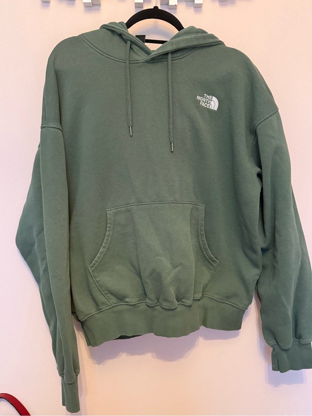 The North Face Men's Crewneck Hoodie in Sage Green